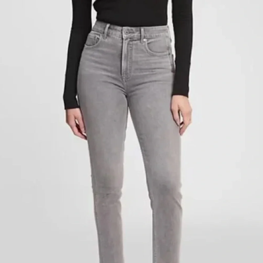 NWT GAP Easy Leggings Grey High Stretch Mid Rise Super Skinny Leg Size 27